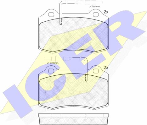 Icer 181211 - Тормозные колодки, дисковые, комплект avtokuzovplus.com.ua