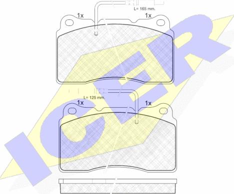 Icer 181699 - Тормозные колодки, дисковые, комплект avtokuzovplus.com.ua