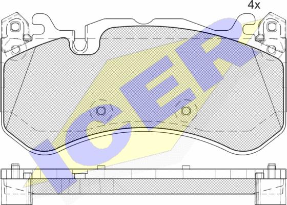 Icer 182079-204 - Тормозные колодки, дисковые, комплект avtokuzovplus.com.ua