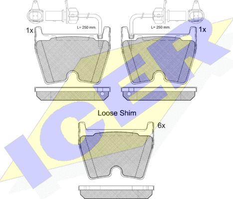 Icer 182113-202 - Гальмівні колодки, дискові гальма autocars.com.ua