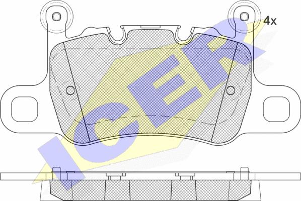 Icer 182348-208 - Тормозные колодки, дисковые, комплект autodnr.net