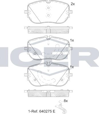 Icer 182432-208 - Тормозные колодки, дисковые, комплект autodnr.net