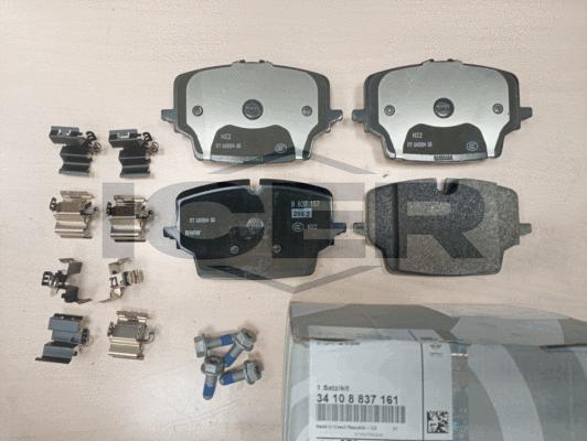 Icer 182492 - Гальмівні колодки, дискові гальма autocars.com.ua