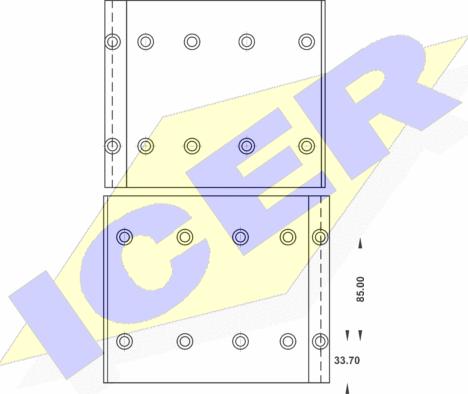 Icer 21 9150 00 - Комплект тормозных башмаков, барабанные тормоза autodnr.net