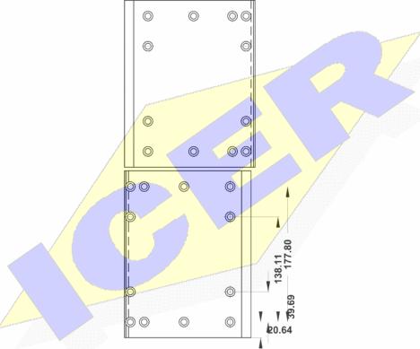 Icer 21 9369 00 - Комплект гальмівних черевиків, барабанні гальма autocars.com.ua