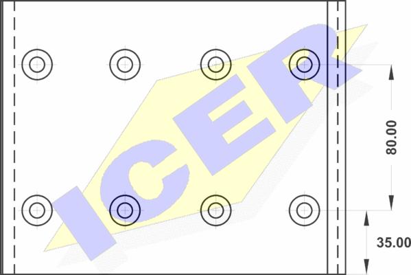 Icer 21 9934 00 - Комплект тормозных башмаков, барабанные тормоза autodnr.net