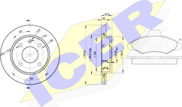 Icer 30790-1064 - Дисковый тормозной механизм, комплект avtokuzovplus.com.ua