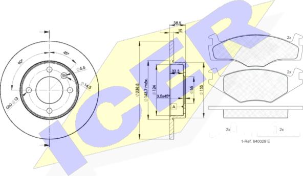 Icer 31048-3325 - Дисковый тормозной механизм, комплект avtokuzovplus.com.ua