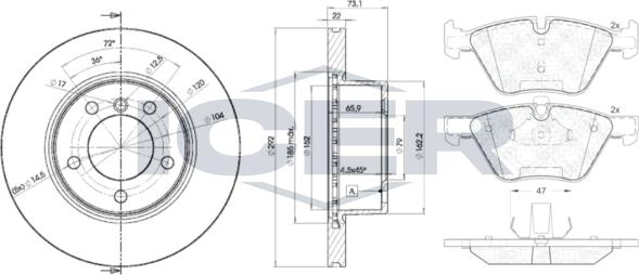 Icer 31683-6464 - Дисковый тормозной механизм, комплект avtokuzovplus.com.ua