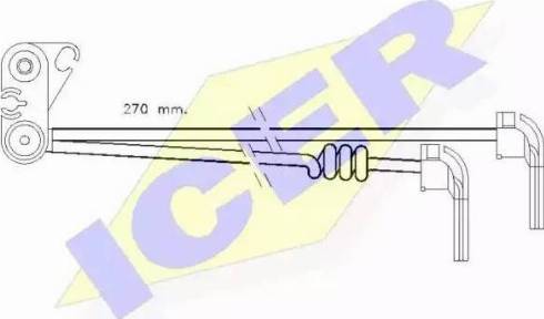 Icer 610280 C - Сигналізатор, знос гальмівних колодок autocars.com.ua