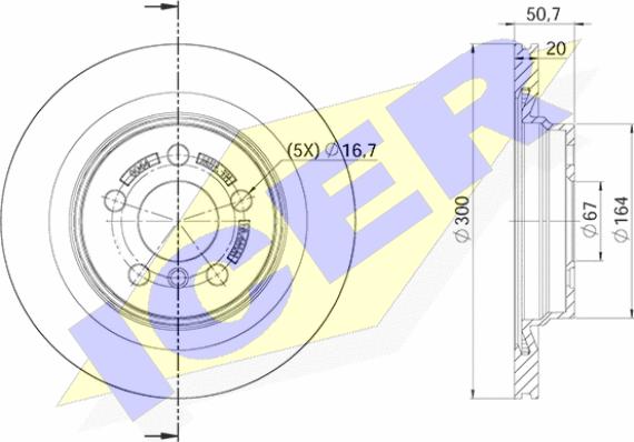 Icer 78BD0044-2 - Тормозной диск avtokuzovplus.com.ua