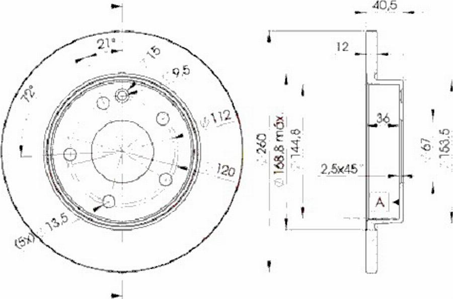 Icer 78BD0112 - Гальмівний диск autocars.com.ua