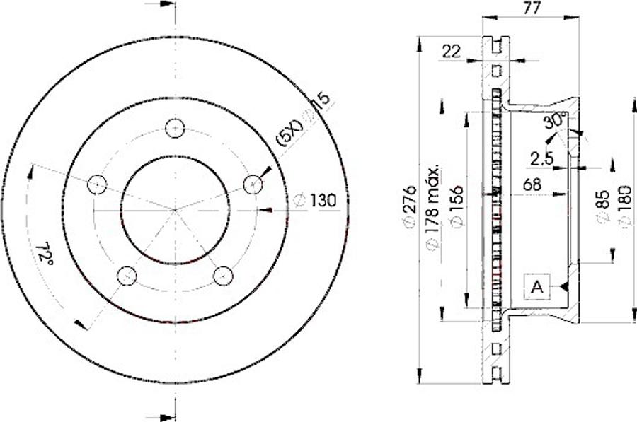 Icer 78BD0181 - Тормозной диск autodnr.net