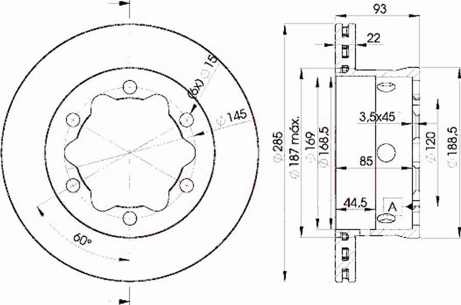 Icer 78BD0185 - Тормозной диск avtokuzovplus.com.ua