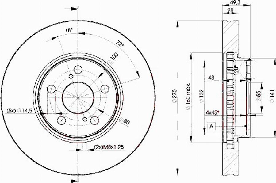 Icer 78BD0600 - Тормозной диск avtokuzovplus.com.ua