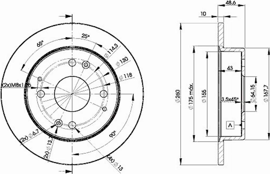 Icer 78BD0835 - Дисковый тормозной механизм, комплект avtokuzovplus.com.ua