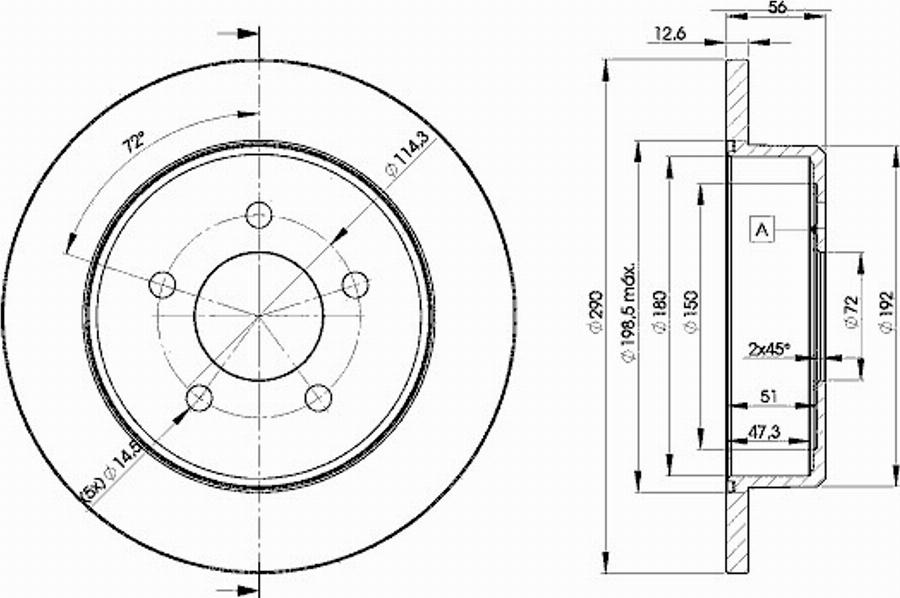 Icer 78BD1023 - Тормозной диск avtokuzovplus.com.ua