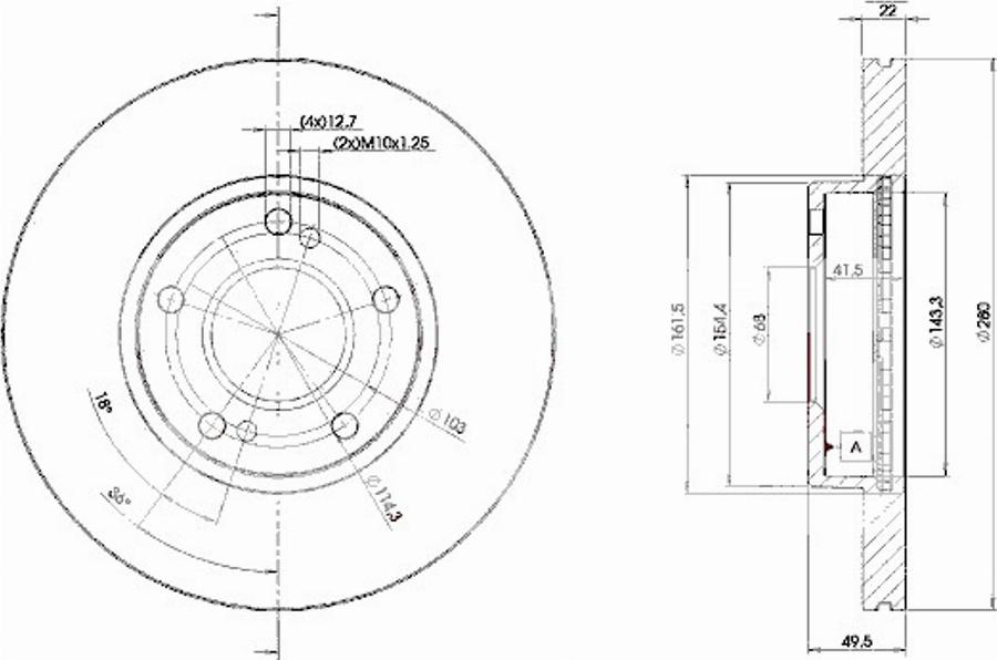 Icer 78BD1057 - Тормозной диск avtokuzovplus.com.ua