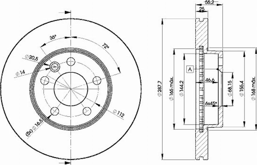 Icer 78BD1093 - Тормозной диск avtokuzovplus.com.ua