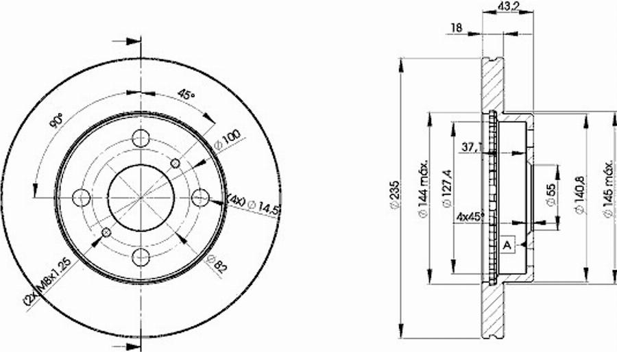 Icer 78BD2020 - Тормозной диск avtokuzovplus.com.ua