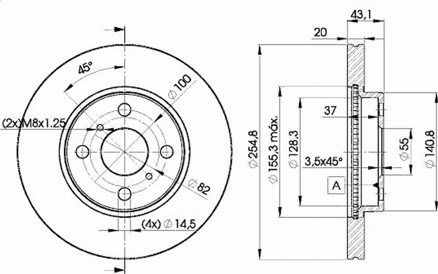 Icer 78BD2040 - Тормозной диск avtokuzovplus.com.ua