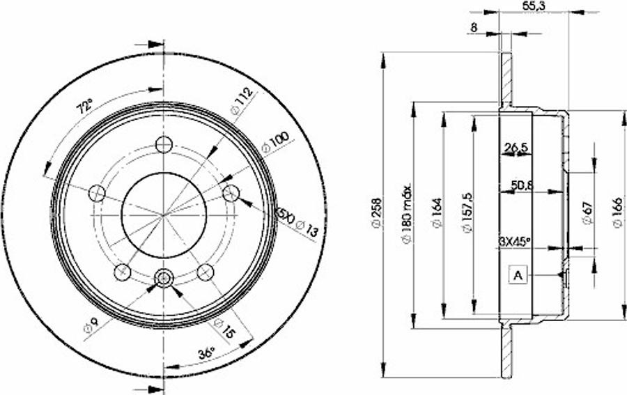 Icer 78BD2113 - Тормозной диск autodnr.net