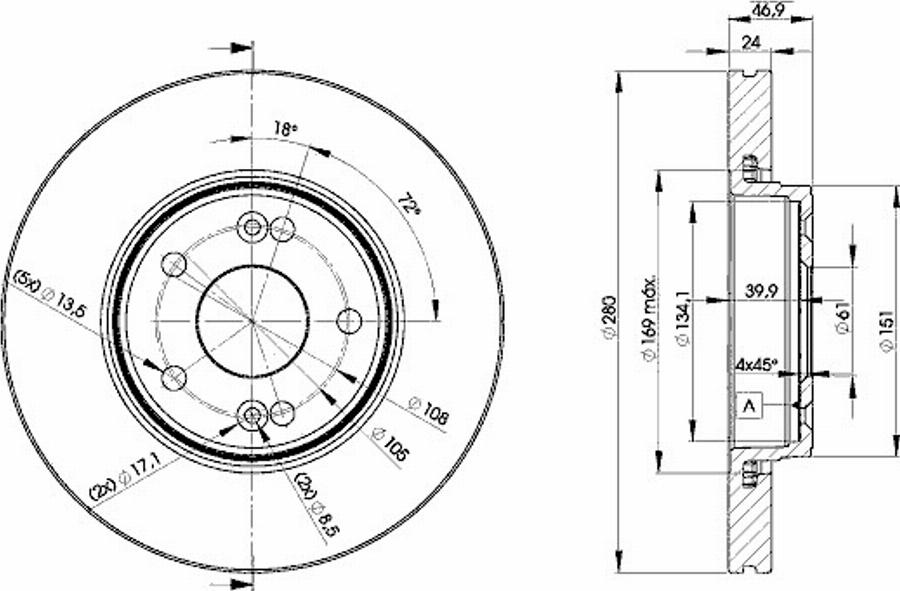 Icer 78BD2234 - Тормозной диск avtokuzovplus.com.ua