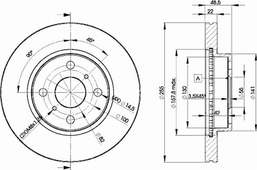 Icer 78BD2550 - Тормозной диск avtokuzovplus.com.ua