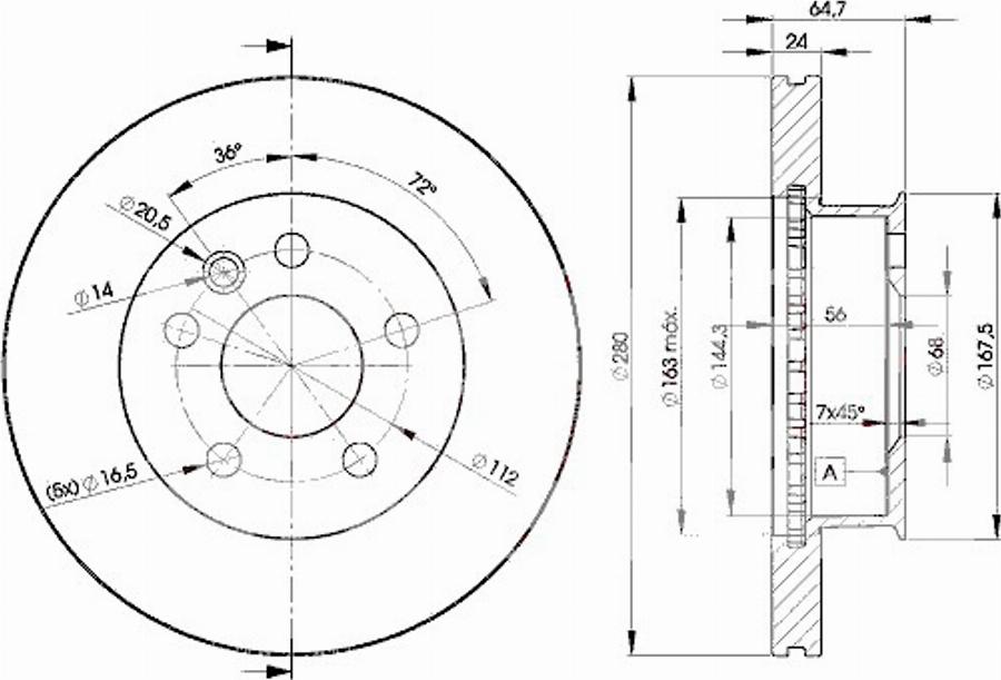 Icer 78BD3014 - Тормозной диск avtokuzovplus.com.ua