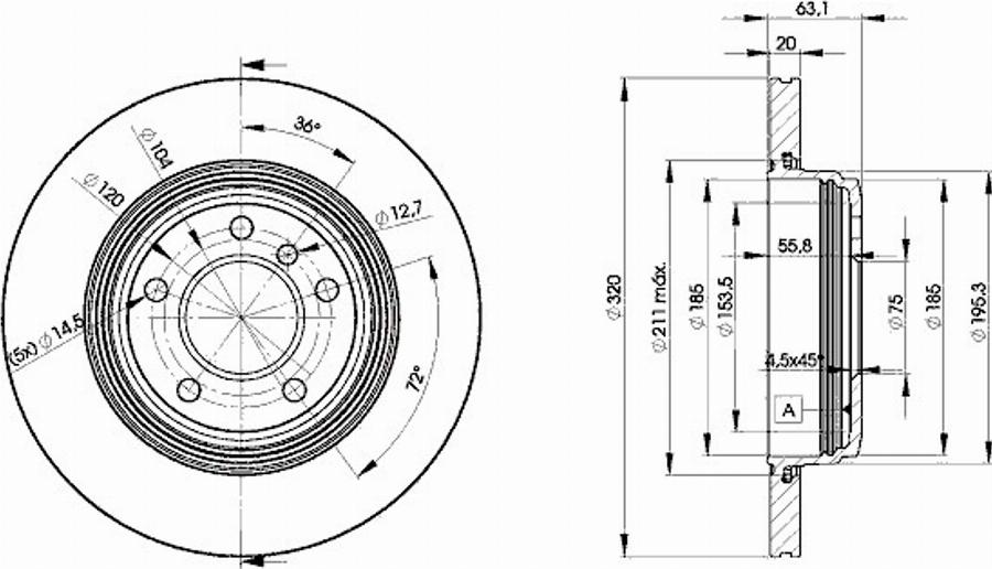 Icer 78BD3215 - Тормозной диск avtokuzovplus.com.ua