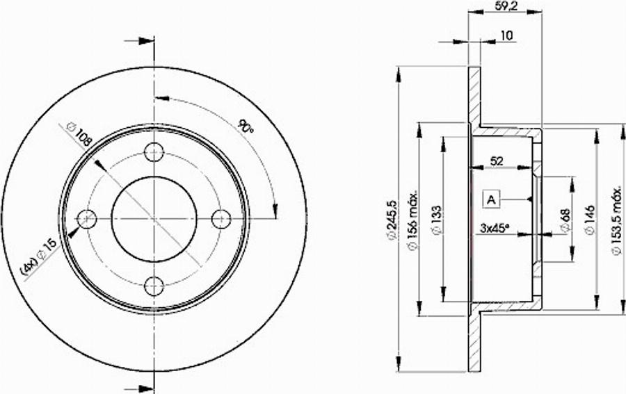 Icer 78BD4010 - Тормозной диск avtokuzovplus.com.ua