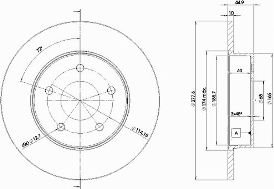 Icer 78BD4101 - Тормозной диск avtokuzovplus.com.ua