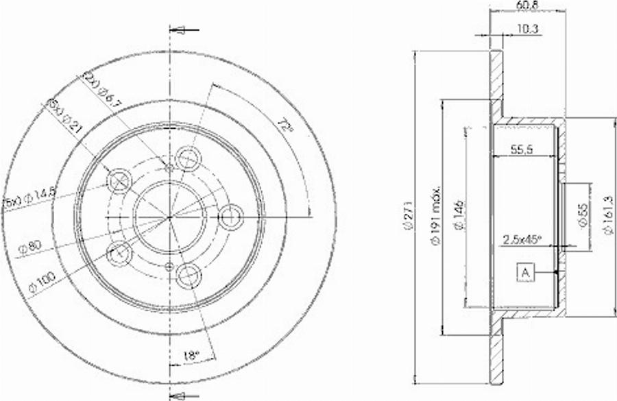 Icer 78BD4243 - Тормозной диск avtokuzovplus.com.ua