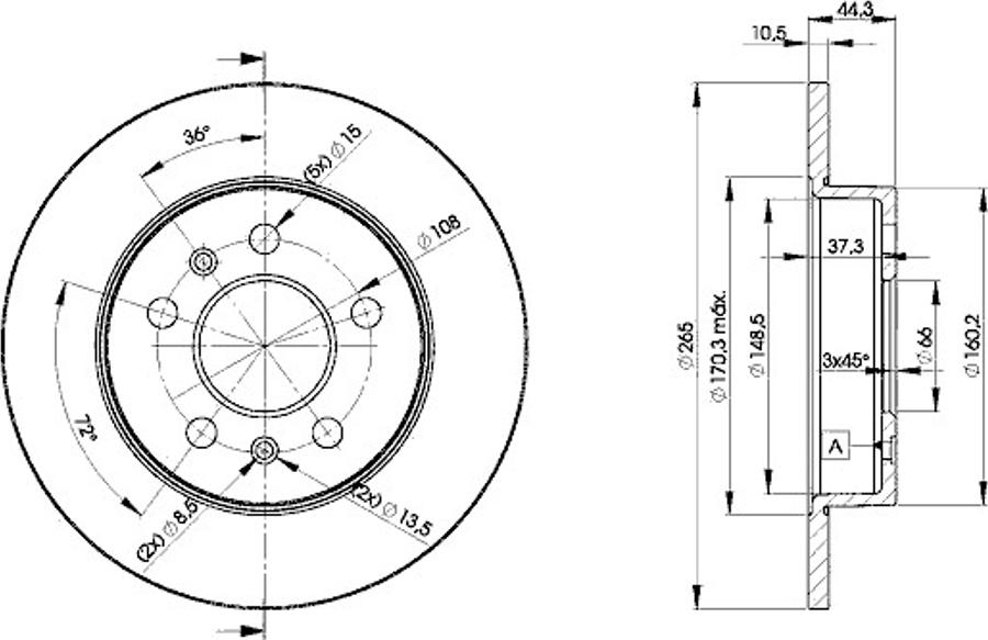 Icer 78BD4296 - Тормозной диск avtokuzovplus.com.ua