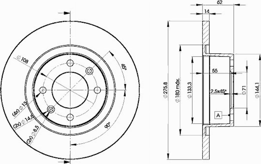 Icer 78BD4754 - Дисковый тормозной механизм, комплект avtokuzovplus.com.ua