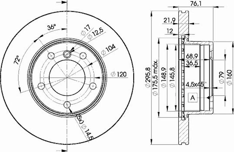 Icer 78BD4839 - Тормозной диск avtokuzovplus.com.ua