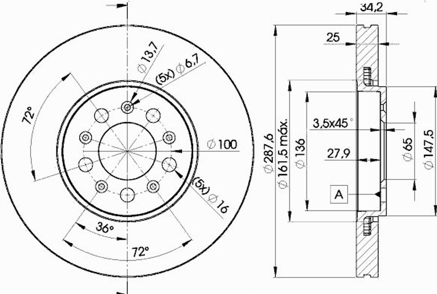 Icer 78BD5604 - Тормозной диск autodnr.net