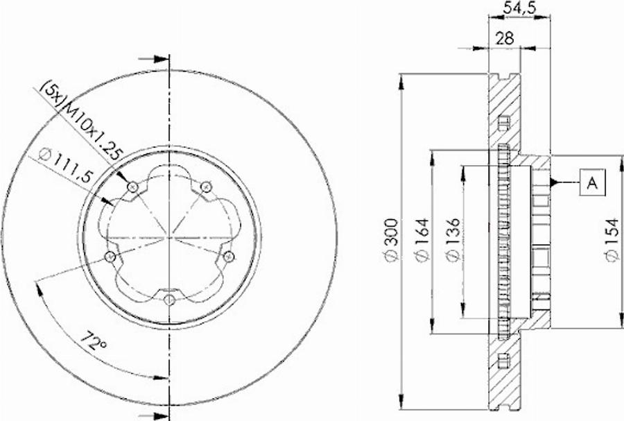 Icer 78BD5630 - Тормозной диск avtokuzovplus.com.ua