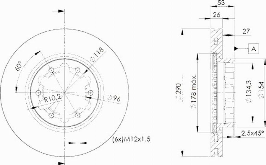 Icer 78BD6031 - Тормозной диск autodnr.net