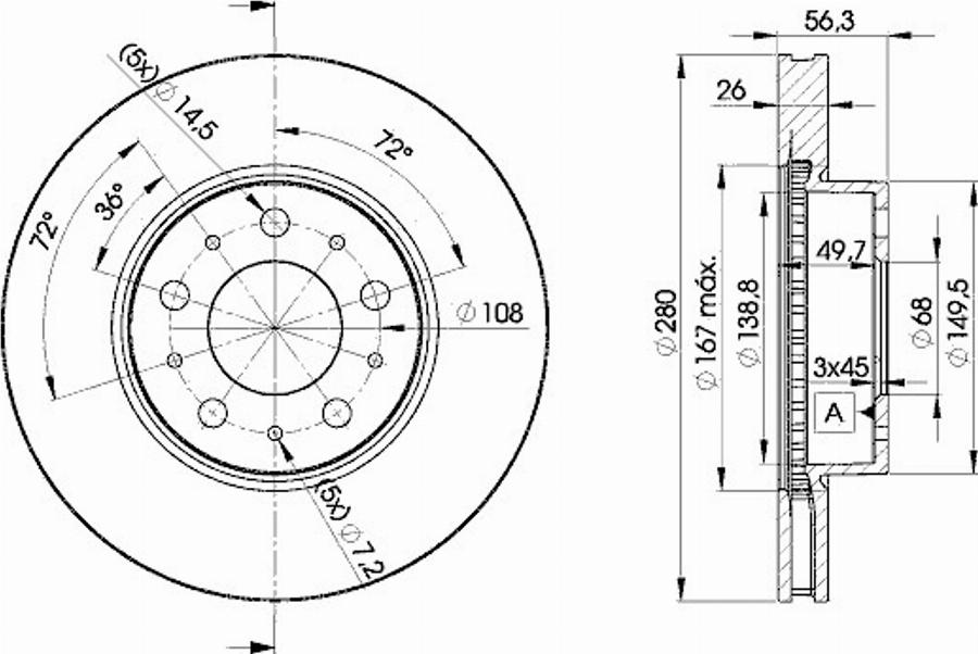 Icer 78BD6567 - Тормозной диск avtokuzovplus.com.ua