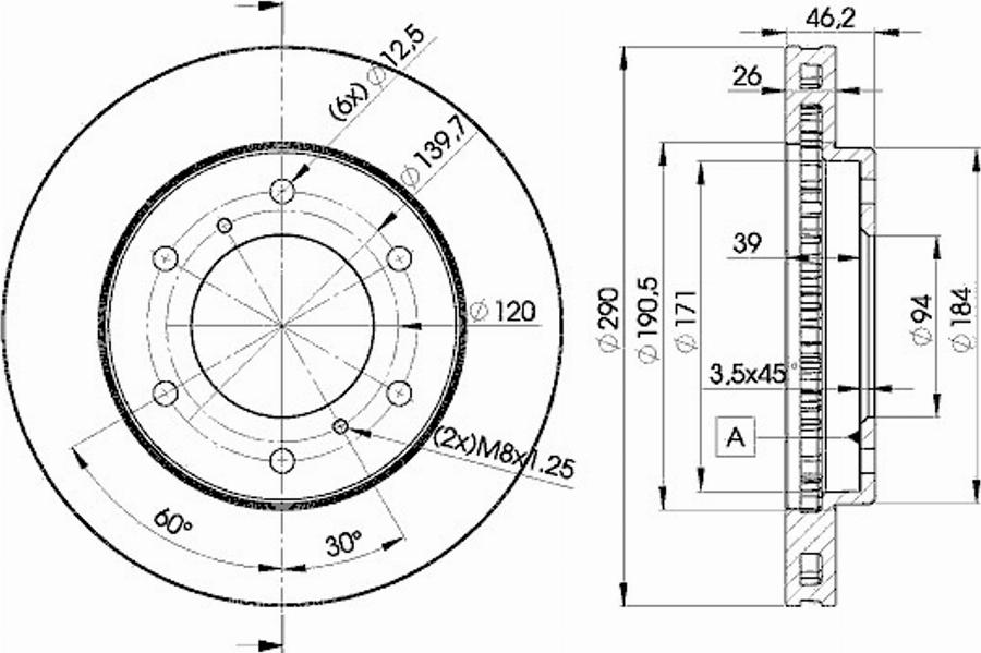 Icer 78BD7116 - Тормозной диск autodnr.net