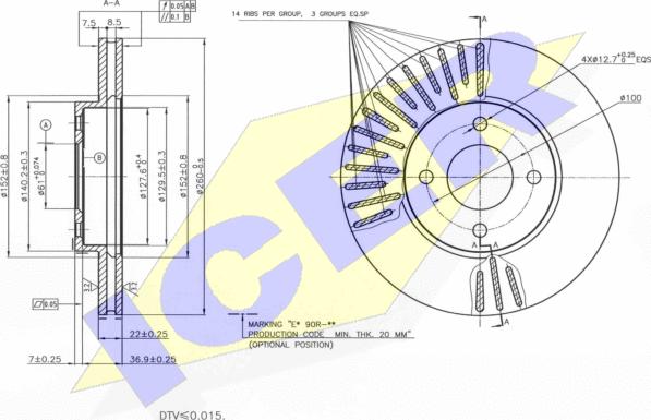 Icer 78BD7794-2 - Тормозной диск autodnr.net