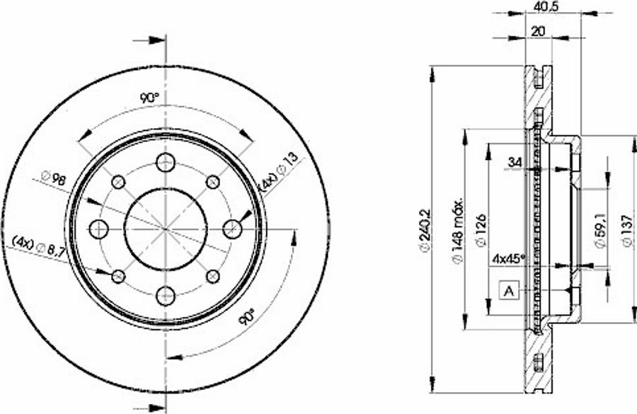 Icer 78BD8929 - Дисковый тормозной механизм, комплект avtokuzovplus.com.ua