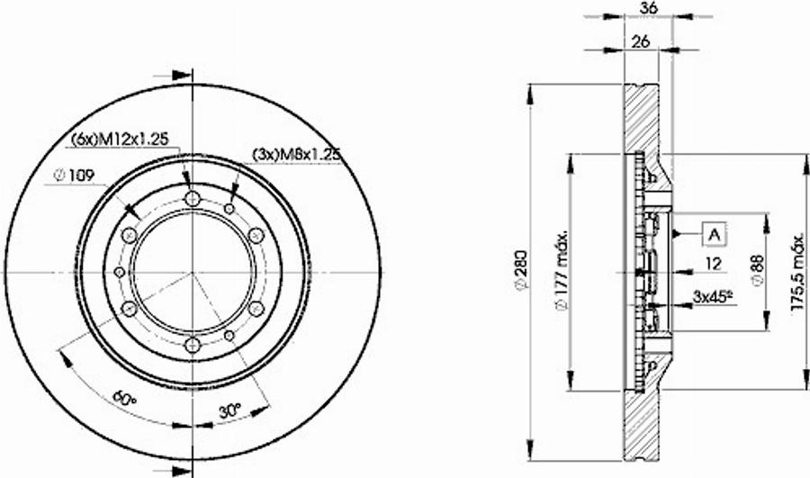 Icer 78BD9050 - Тормозной диск avtokuzovplus.com.ua