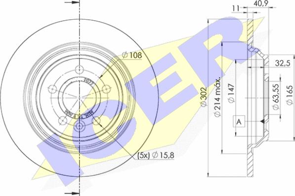 Icer 78BD9077-2 - Тормозной диск avtokuzovplus.com.ua