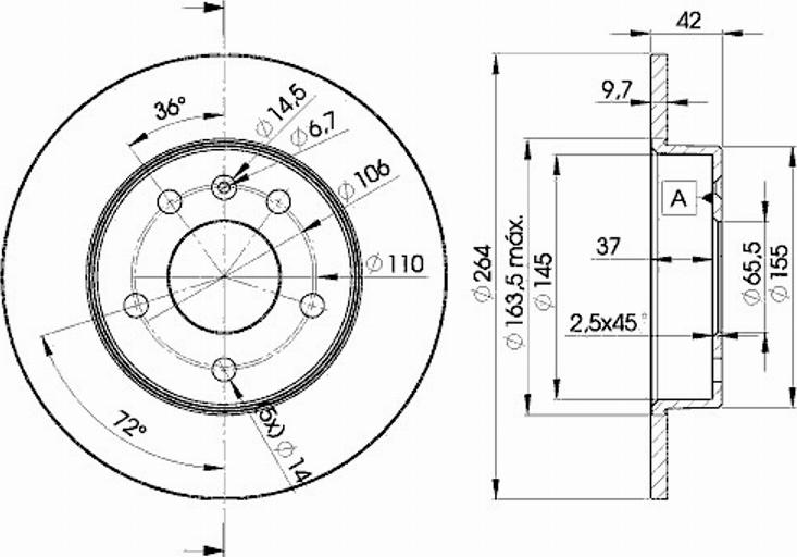 Icer 78BD9110 - Тормозной диск autodnr.net