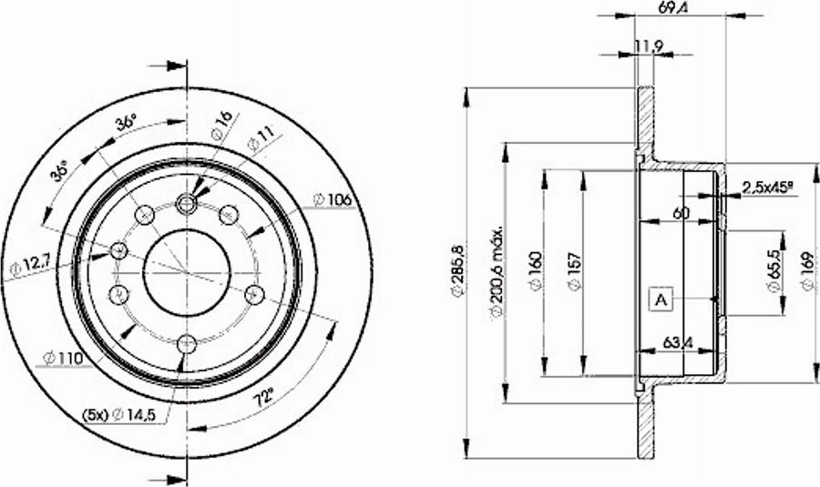 Icer 78BD9211 - Тормозной диск avtokuzovplus.com.ua