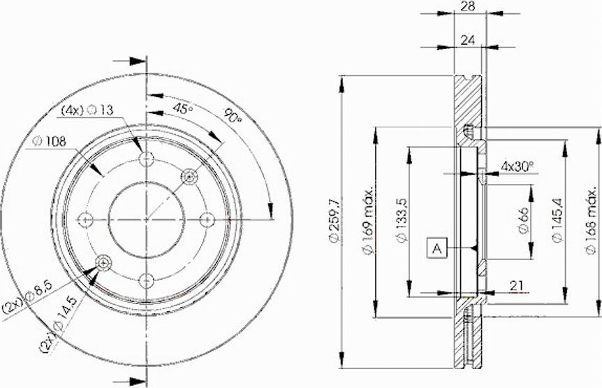 Icer 78BD9406 - Тормозной диск avtokuzovplus.com.ua