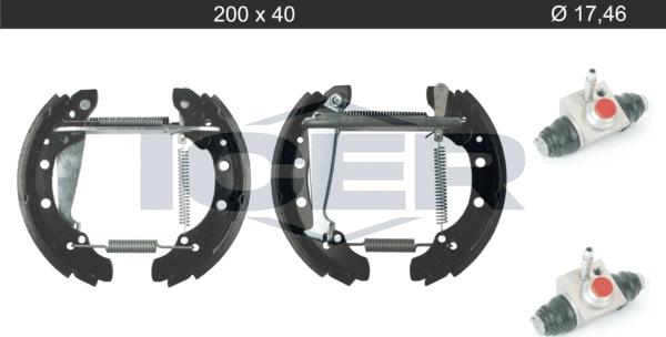 Icer 79KT0105 C - Комплект гальм, барабанний механізм autocars.com.ua