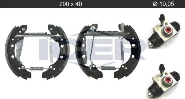 Icer 79KT0106 C - Комплект тормозных колодок, барабанные autodnr.net